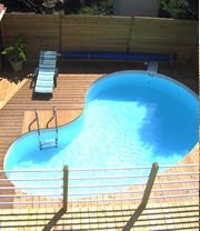 terrasse bois piscine